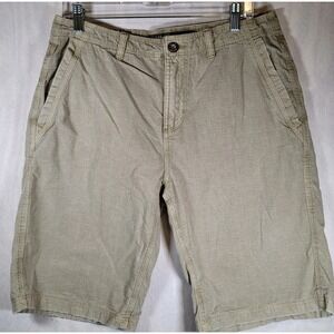 BKE Meter Shorts Mens Size 32/23 Athletic Fit Ripstop Color Is Grain